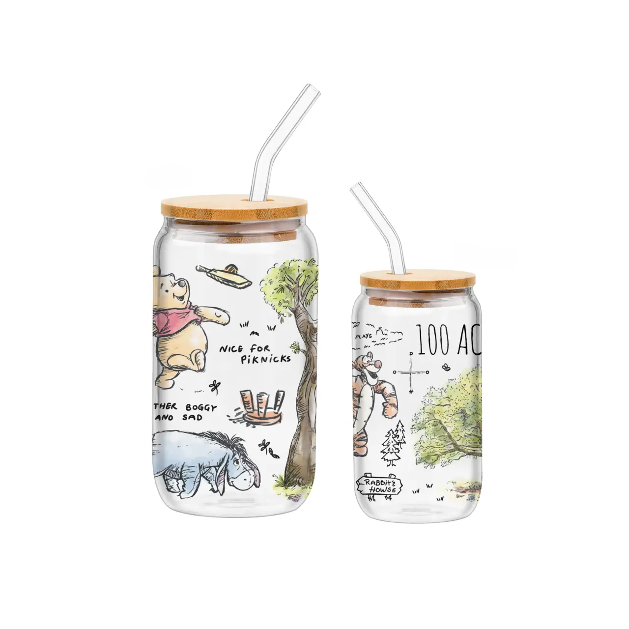 GLASS TUMBLER - WINNIE THE POOH