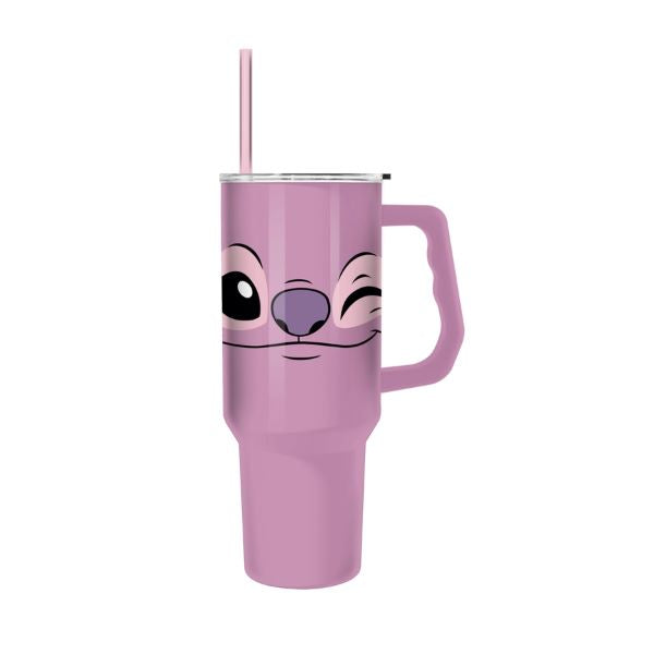 TUMBLER - Stainless STEEL LILO And Stich FACE - 40OZ - Purple/Pinkish-hotRAGS.com