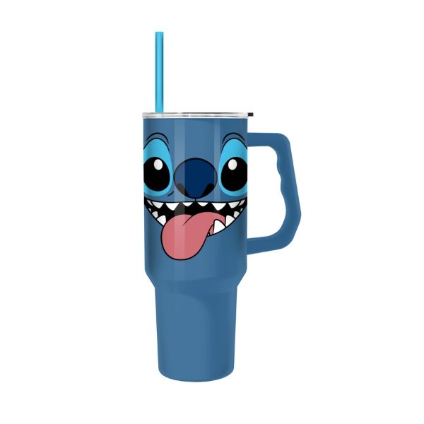 TUMBLER - Stainless STEEL STITCH FACE - 40OZ - Blue-hotRAGS.com