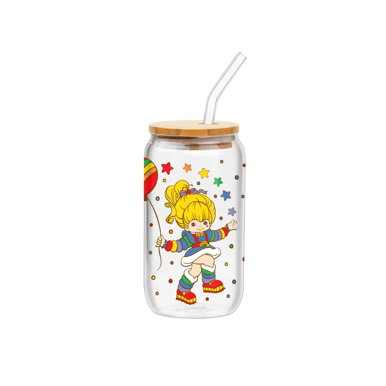 GLASS TUMBLER - RAINBOW BRITE-hotRAGS.com