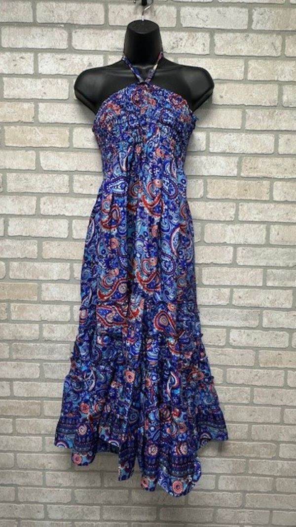 DRESS MAXI SILK SMOCK-hotRAGS.com