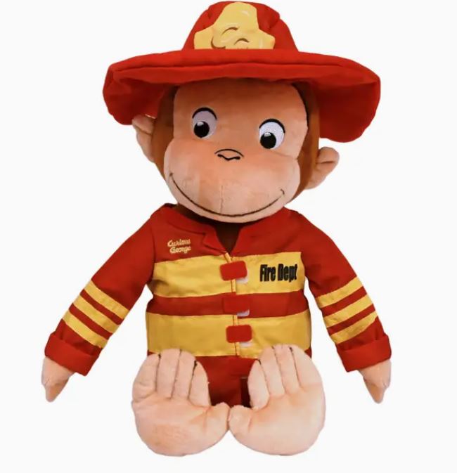 Plush - Curious George Fireman - 15 In-hotRAGS.com