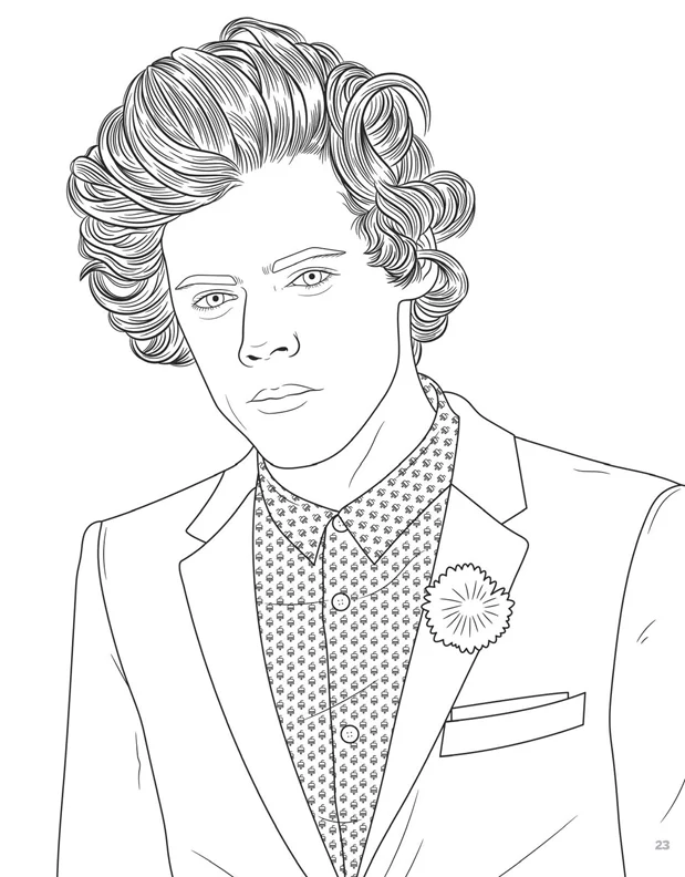 BOOK - COLORING HARRY STYLES-hotRAGS.com