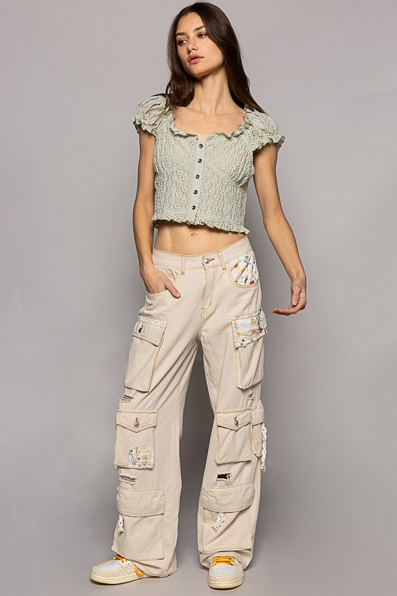 PANTs - MULTI POCKET NATURAL-hotRAGS.com