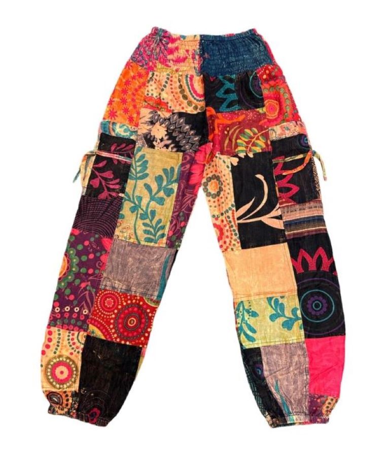 Pant - Himalayan Orange Floral-hotRAGS.com