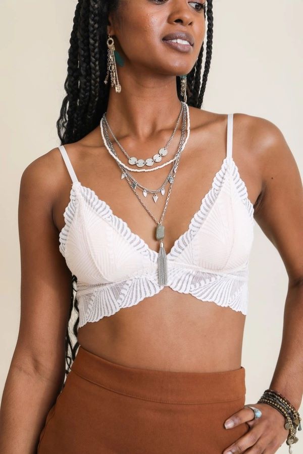 BRALETTE - BUTTERFLY SCALLOP - Ivory-hotRAGS.com