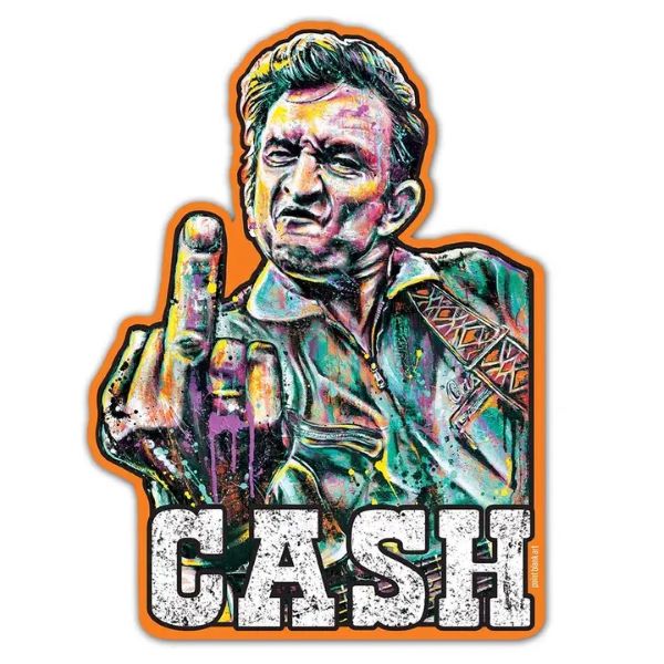 STICKER - JOHNNY CASH THANK YOU Nashville-hotRAGS.com