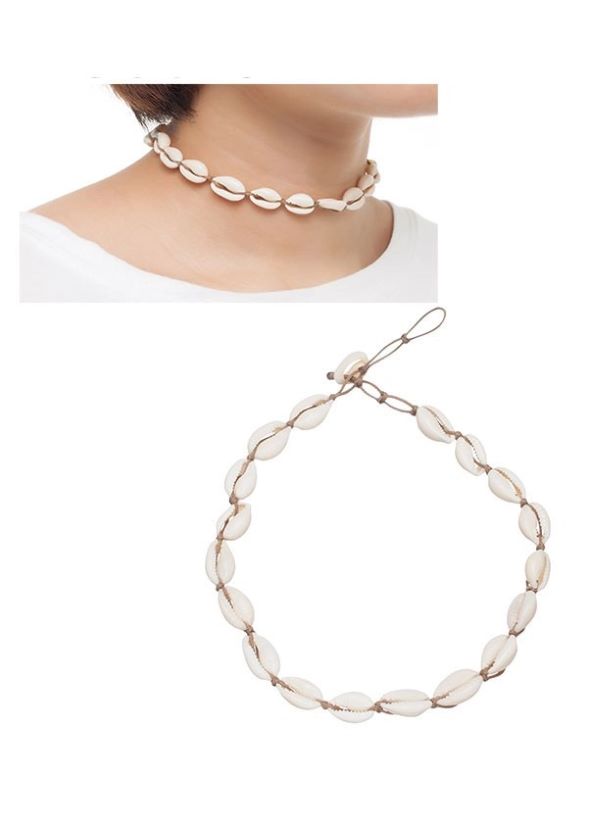 Necklace - Cowrie Choker-hotRAGS.com