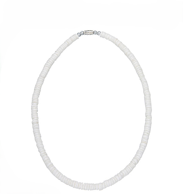 Necklace - Puka Shell Round 16"-hotRAGS.com