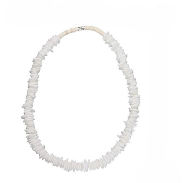 Necklace - Puka Shell Chip 16"-hotRAGS.com