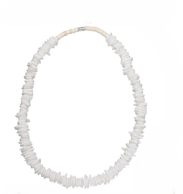 Necklace - Puka Shell Chip 18"-hotRAGS.com