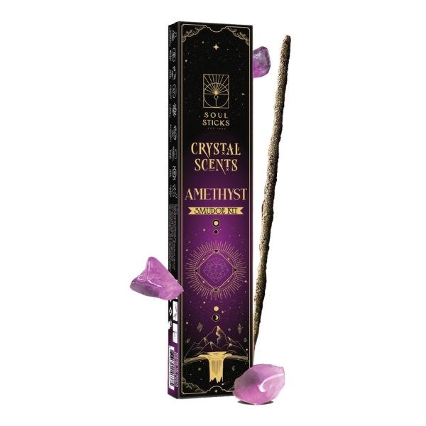 INCENSE - AMETHYST CRYSTAL Scents Smudge Kit-hotRAGS.com