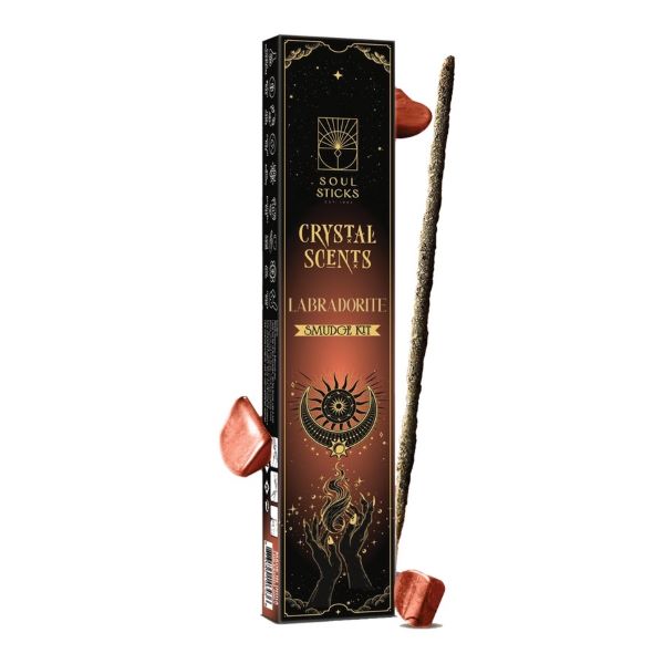 INCENSE -LABRADORITE CRYSTAL Scents Smudge Kit-hotRAGS.com