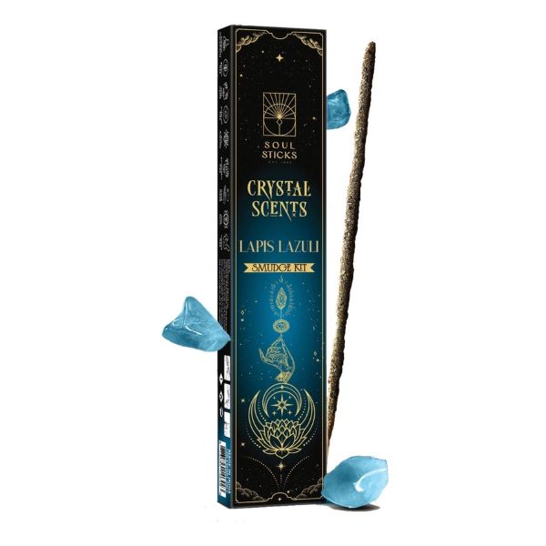 INCENSE - LAPIS LAZULI CRYSTAL SCENTS SMUDGE KIT