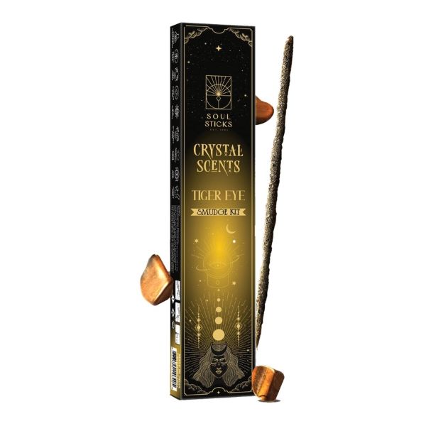 INCENSE - TIGERS EYE CRYSTAL Scents Smudge Kit-hotRAGS.com