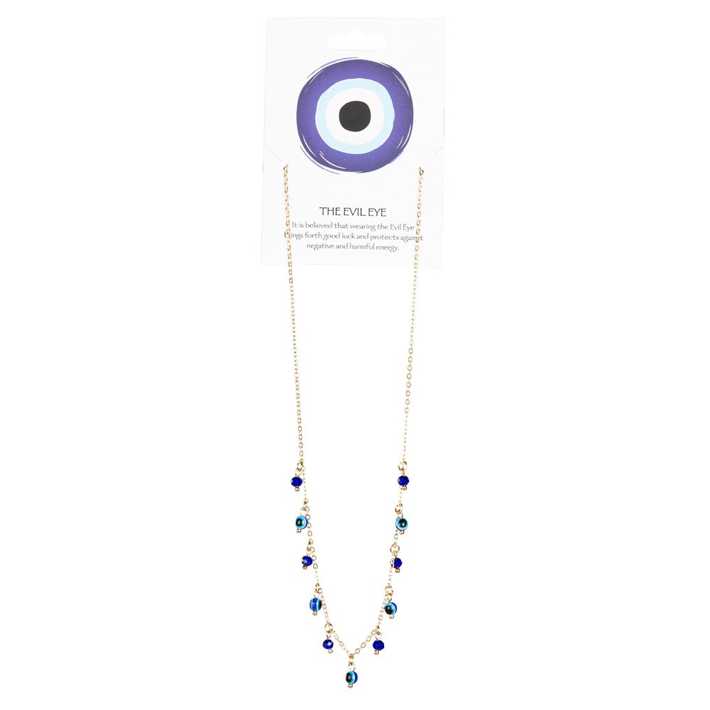 NECKLACE - MOON STAR EVIL EYE