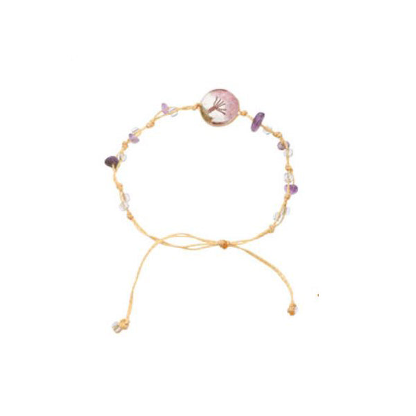 BRACELET - PULL TIE TREE - Amethyst