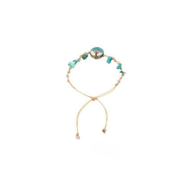 BRACELET - PULL TIE TREE - Turquoise