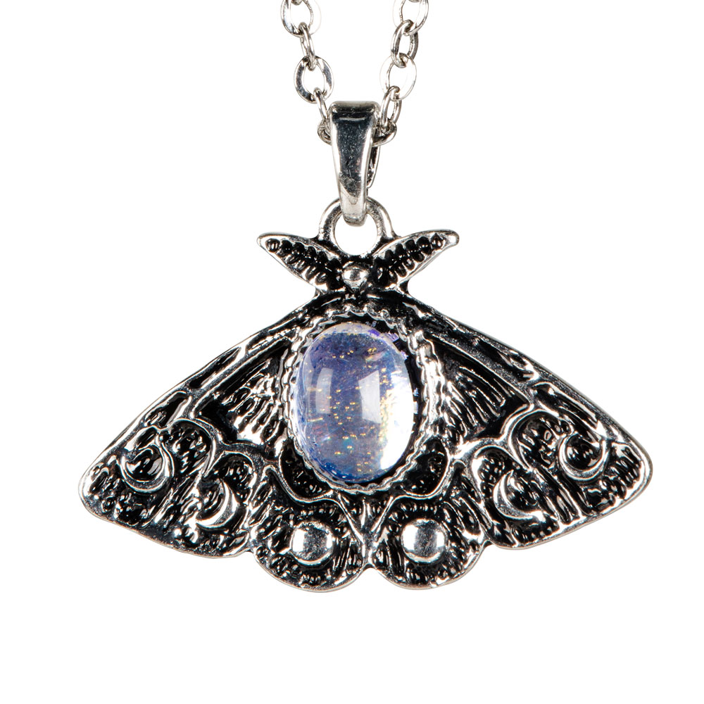 NECKLACE - MOTH WITH STONE-hotRAGS.com