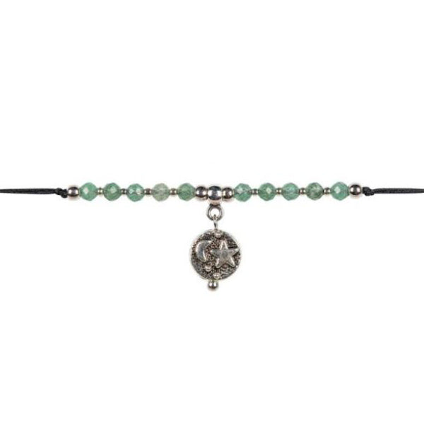 BRACELET - PULL TIE SUN MOON - Green-hotRAGS.com