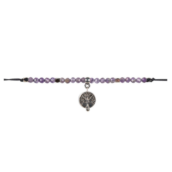 BRACELET - PULL TIE - TREE Of Life - Amethyst-hotRAGS.com