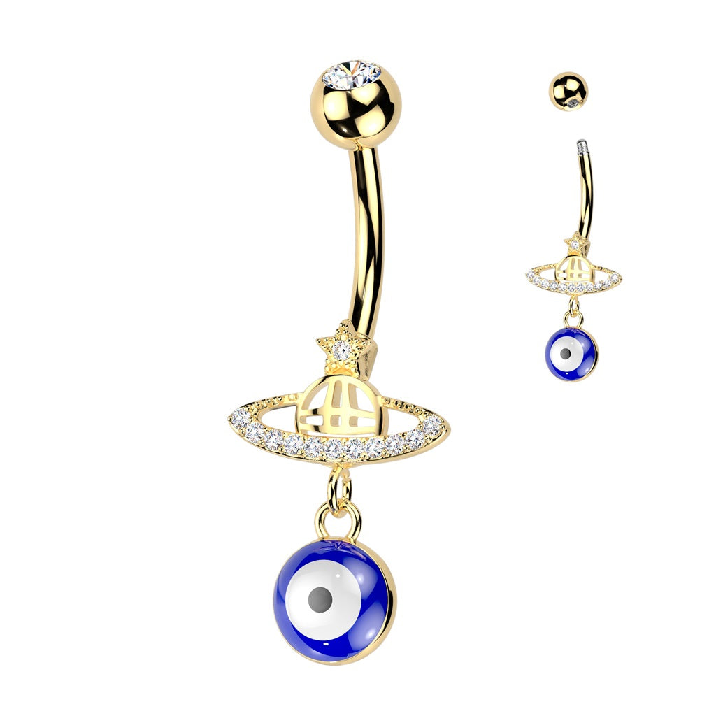 BELLY RING - EVIL EYE PLANET-hotRAGS.com