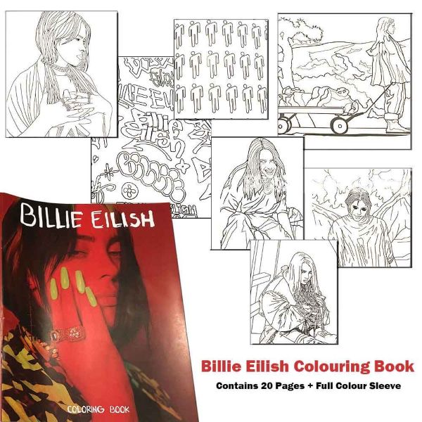 Book - Coloring Billie Eilish-hotRAGS.com