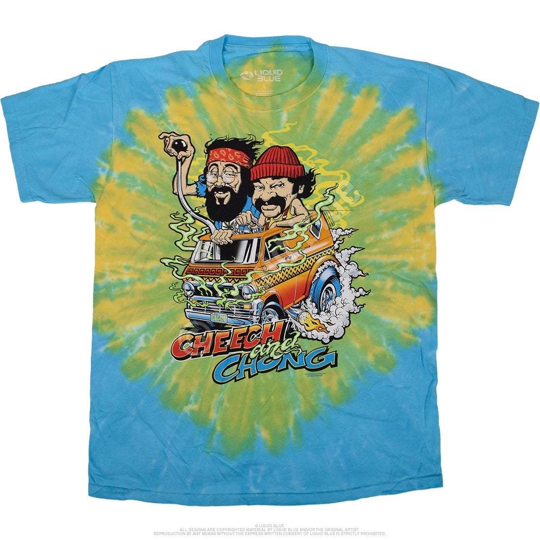 T Shirt - Cheech Chong Hot Rod-hotRAGS.com