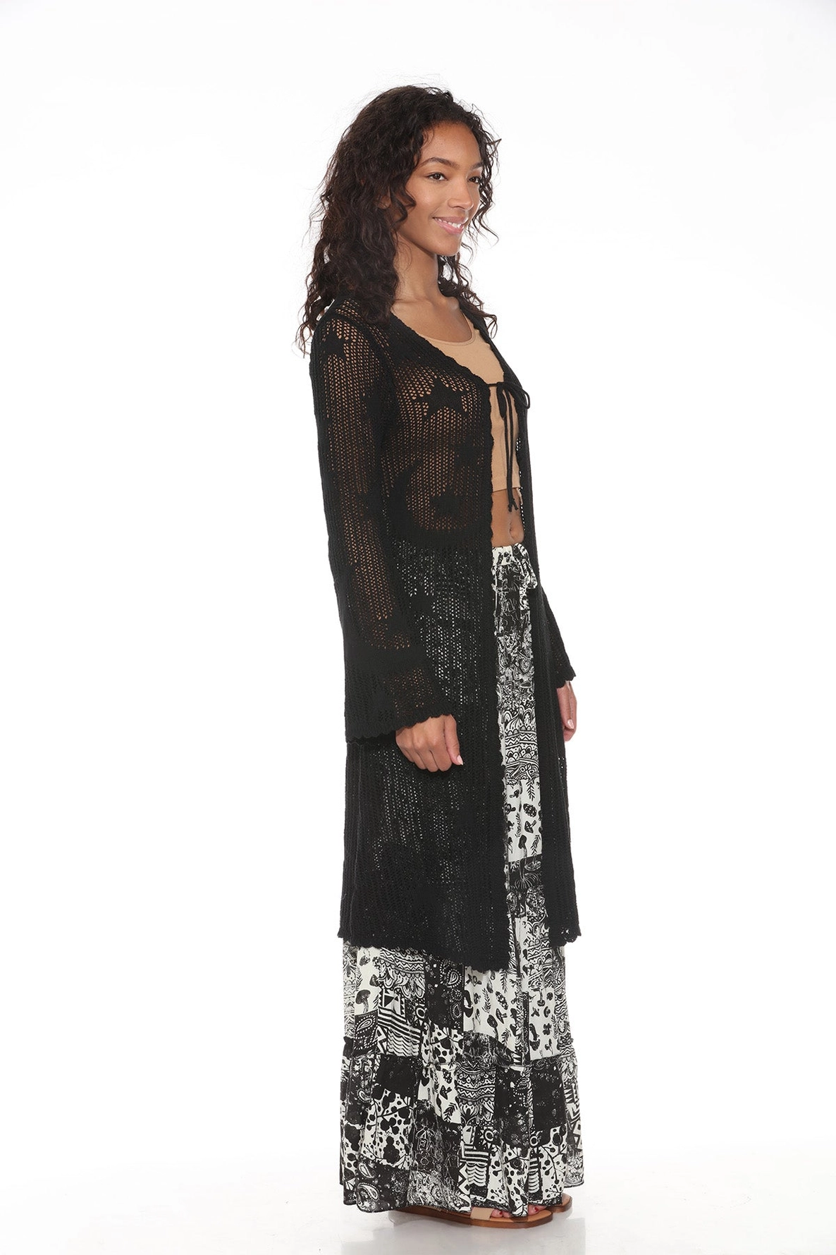 Kimono - Celestial Lace - Black-hotRAGS.com