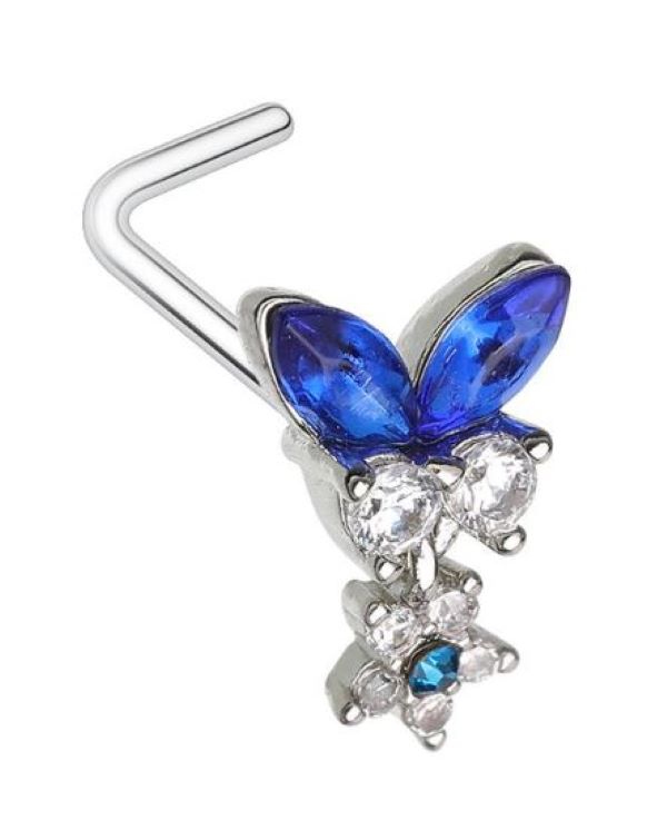 Nose - L Butterfly Sapphire-hotRAGS.com