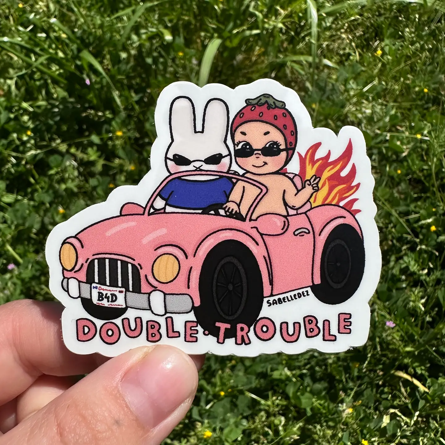 Sticker - Double Trouble-hotRAGS.com