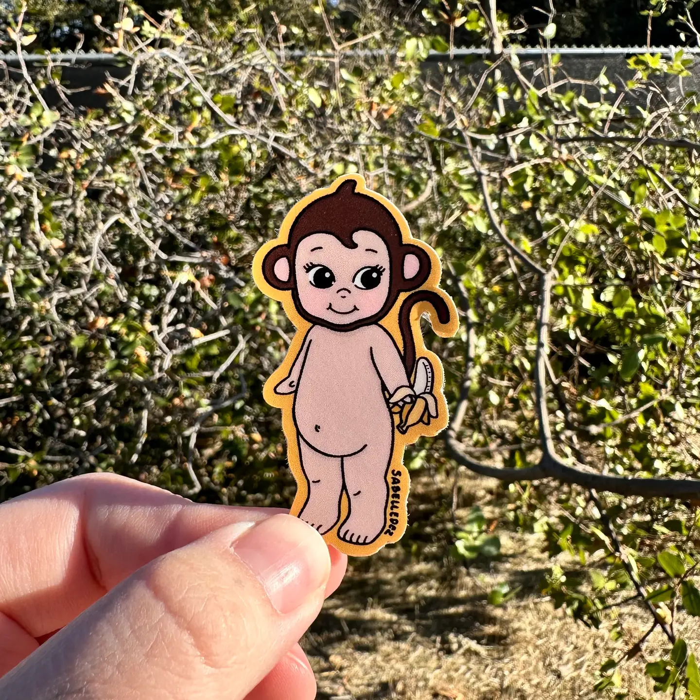 Sticker - Monkey Angel-hotRAGS.com