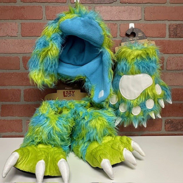 Slippers - Critter Green Monster-hotRAGS.com