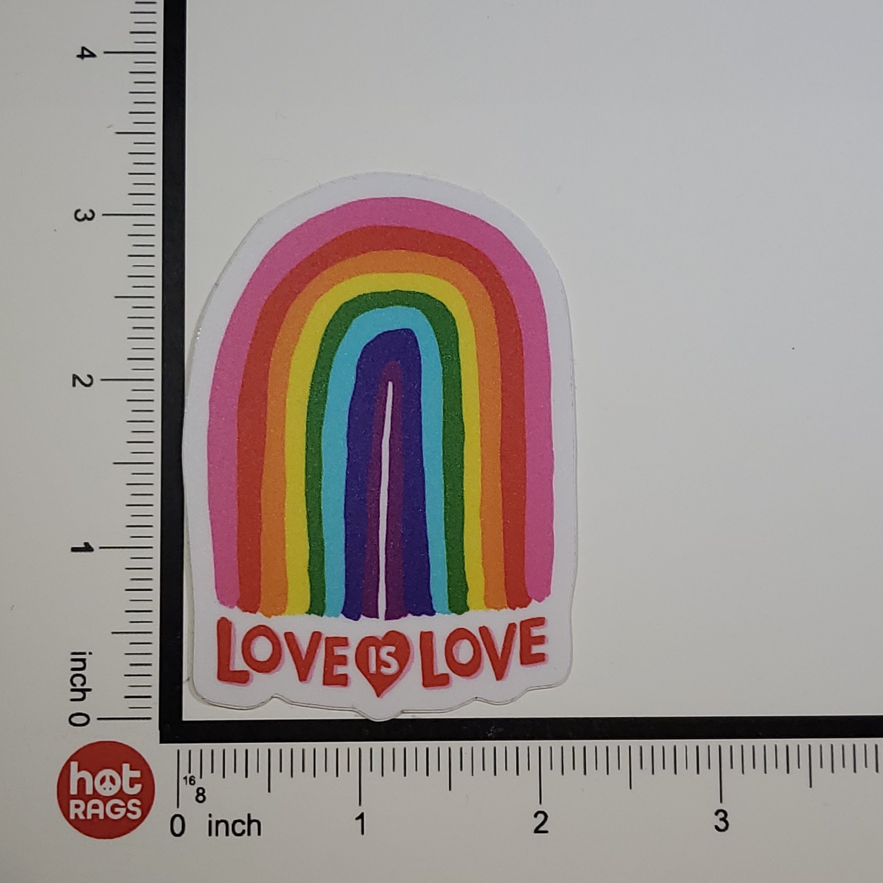 Sticker Love Is Love Rainbow-hotRAGS.com