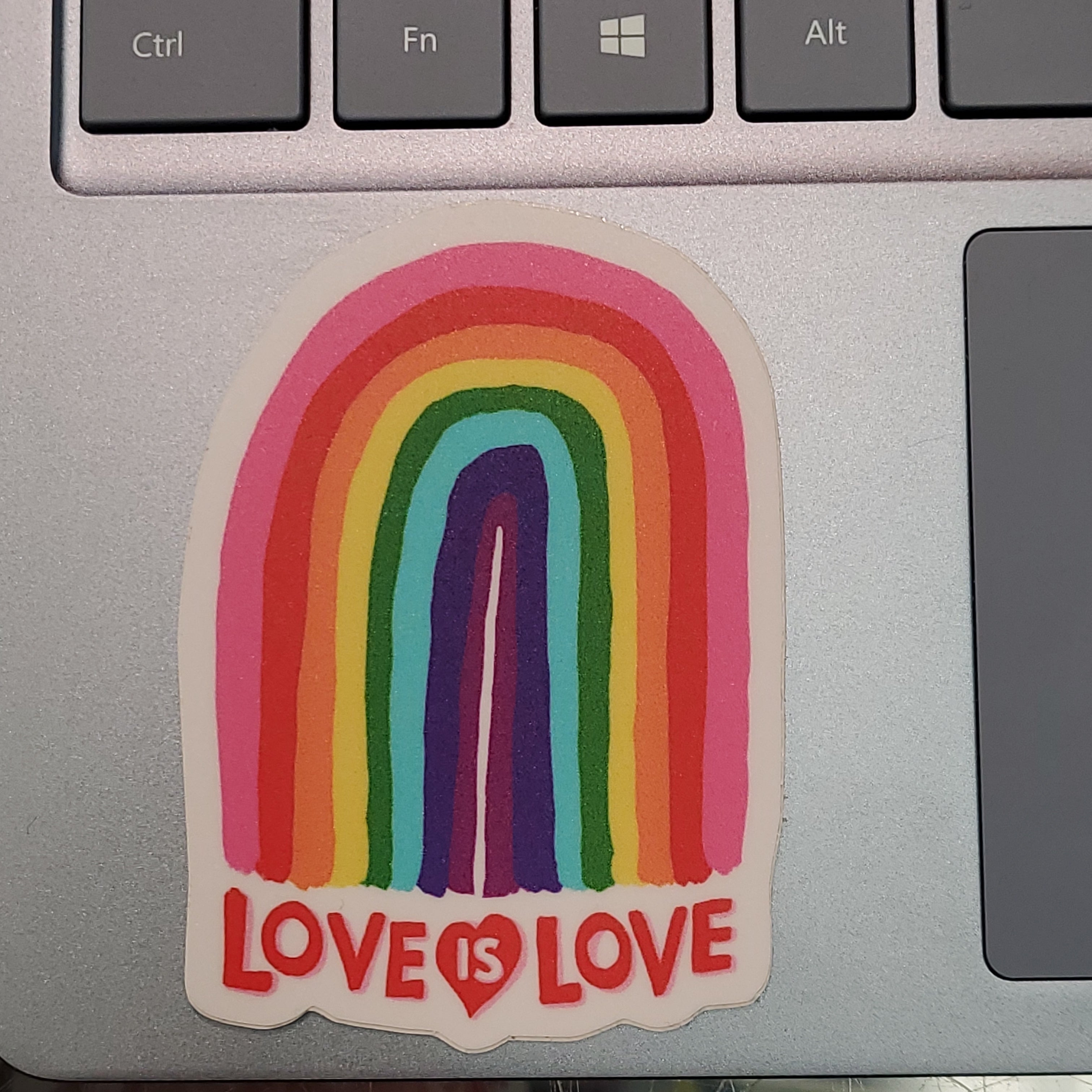 Sticker Love Is Love Rainbow-hotRAGS.com