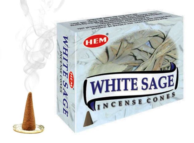 Hem - White Sage - Incense Cones-hotRAGS.com