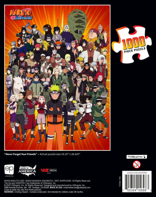 Naruto Shippuden Naruto Kanji Frame Jigsaw Puzzle by Kaspah Kitti