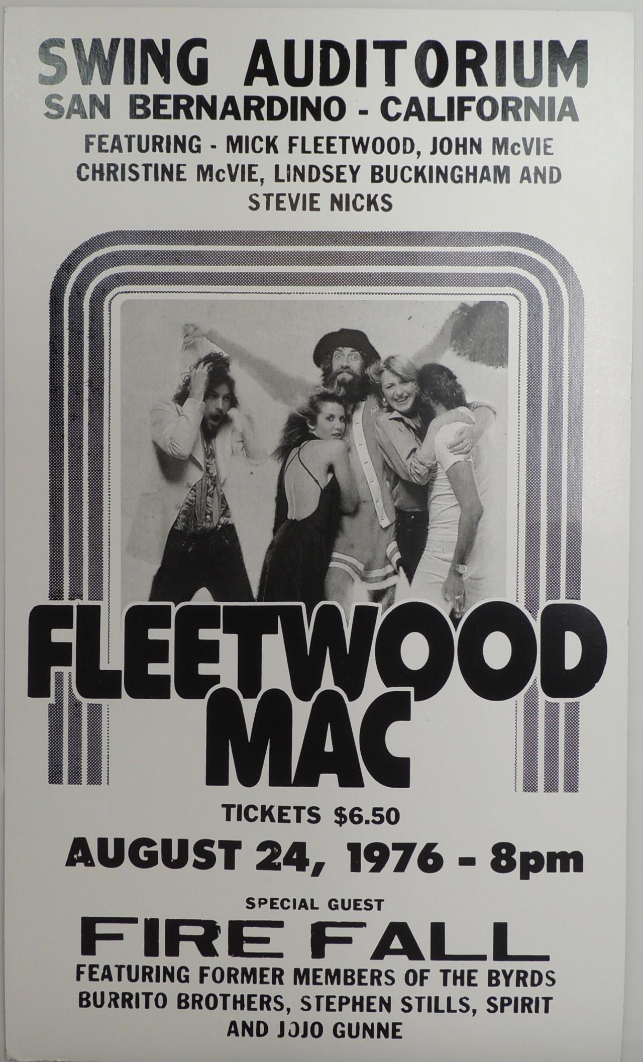 Concert Poster - Fleetwood Mac Swing Auditorium - 22x14-hotRAGS.com