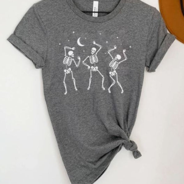 Night Dancing Skeletons Shirt, Cute Halloween Graphic Tee – Birdhouse  Design Studio, LLC